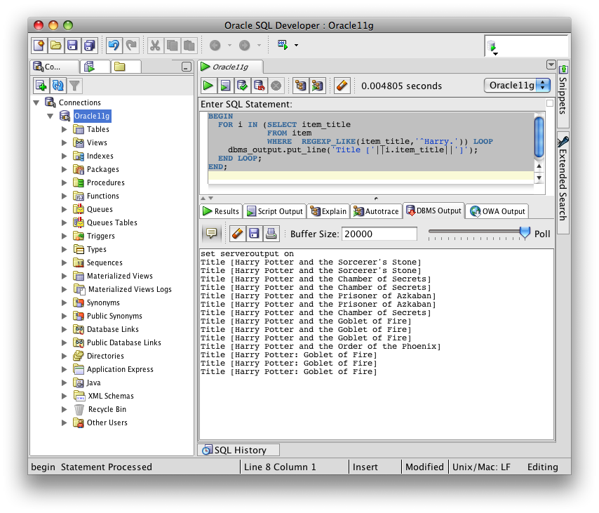 You can configure the Oracle Enterprise Manager (OEM) to run now. The only possible missing link is the security credentials.