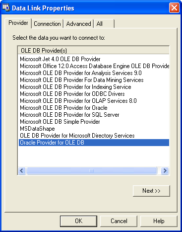 Microsoft Ole Db Provider For Oracle Missing Datafile