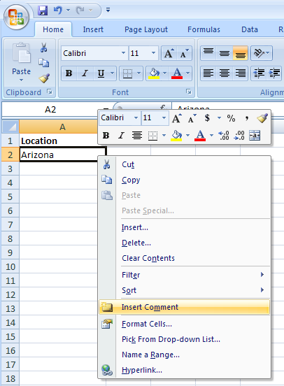 Program Cells In Excel