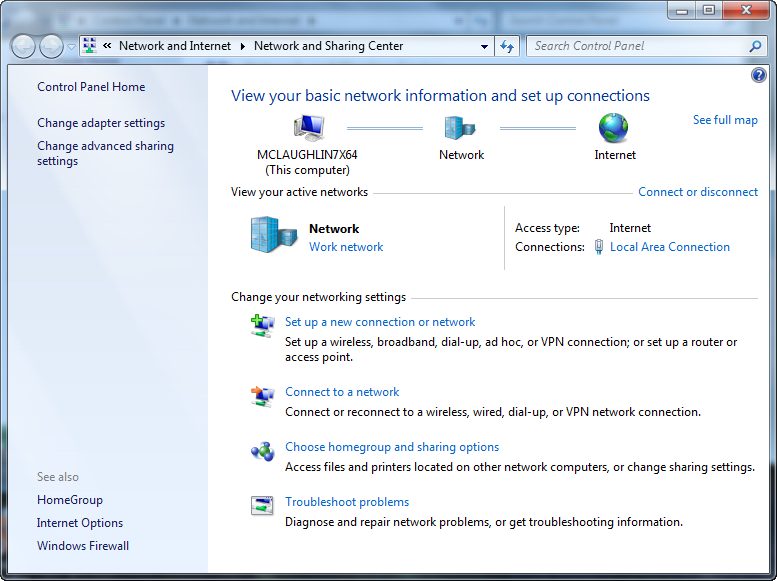 Find Change Adapter Settings Windows Vista