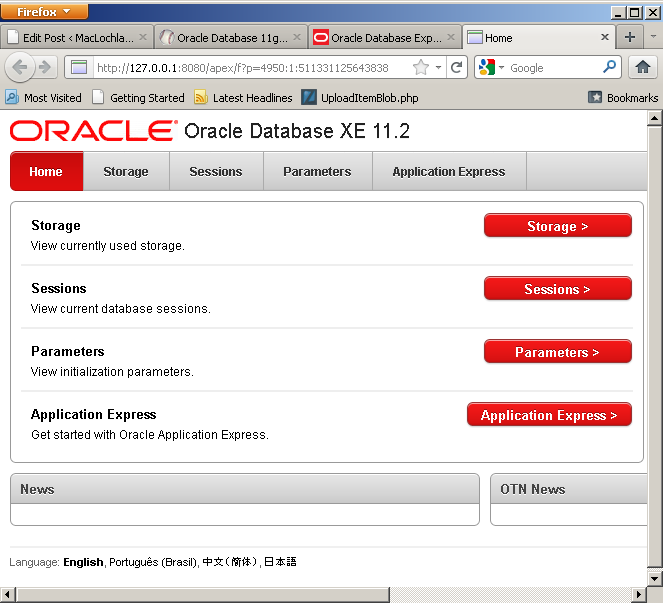 oracle xe mac download