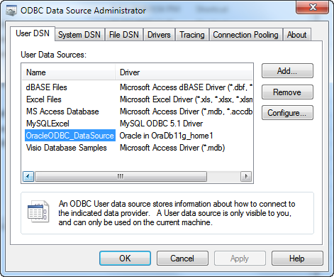 conectar excel con oracle 10g