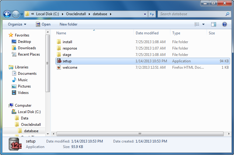 The first thing you need to do is launch the PostgreSQL file from download folder.